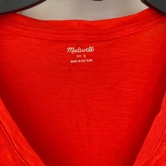 Madewell red orange tee shirt - Picture 3 of 12